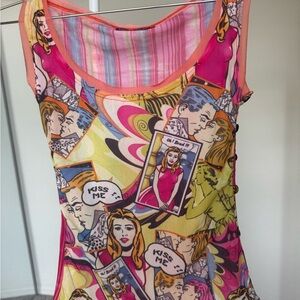 Pop Art Graphic Women's Tank Top vintage